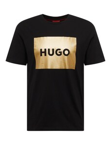 HUGO Red Majica 'Dulive' zlatna / crna