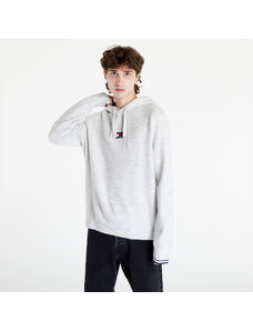 Tommy Hilfiger Tommy Jeans Tjm Relaxed Badge Hoodie Sweater Silver Grey Heather