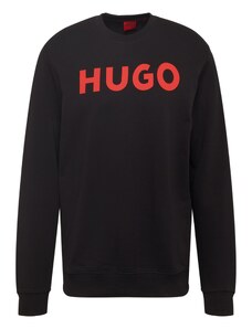HUGO Sweater majica 'Dem' crvena / crna