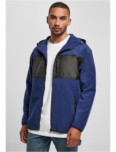 UC Men Micro fleece jacket with hood, space blue