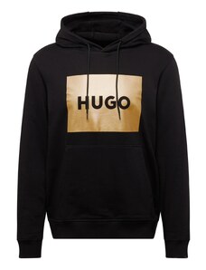 HUGO Sweater majica 'Duratschi' zlatna / crna