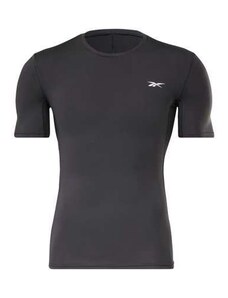Reebok Workout Ready Compression Short Sleeve Shirt, Black - XXL