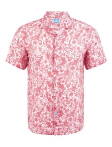 Panareha MAUI Linen Aloha Shirt red