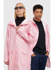 Kišna jakna Rains Long Jacket boja: ružičasta, za prijelazno razdoblje, 12020.2-20.Pink.Sk
