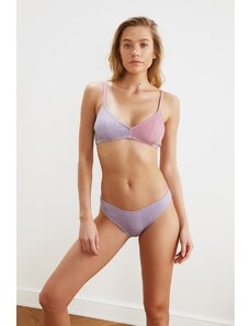 Trendyol Lilac Shiny Bikini Bottoms