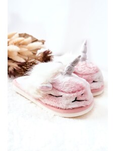 Kesi Unicorn Warm-up Slippers White and Pink Ronee