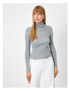 Koton ženski sivi dolčeviti osnovni džemper
