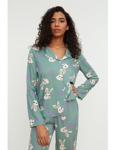 Ženska pidžama Trendyol Rabbit patterned