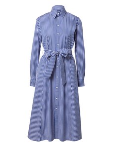 Polo Ralph Lauren Košulja haljina tamno plava / bijela