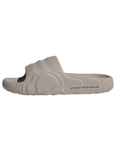ADIDAS ORIGINALS Natikače s potpeticom 'Adilette 22' svijetlosmeđa / crna