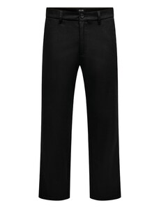 Only & Sons Chino hlače 'Edge' crna