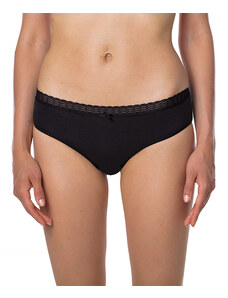 Bellinda FANCY COTTON HIPSTER - Women's hipster panties with lace trim - black