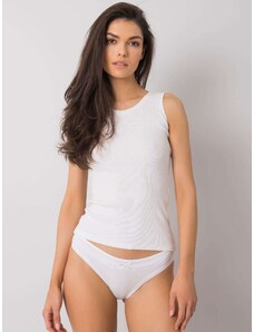 Fashionhunters Women's white panties with bow