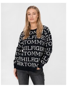 Black Women's Sweater Tommy Hilfiger All-Over - Women