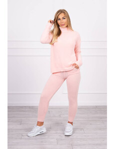 Kesi Two-piece powder pink alpaca sweater set
