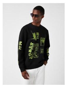 Koton Japanese Printed Sweatshirt