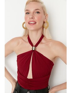 Trendyol Claret Red Knitted Body With Accessory Detail