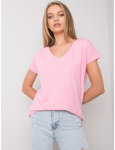 Fashionhunters Light pink T-shirt by Emory
