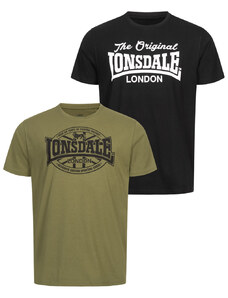 Lonsdale muška majica regular fit double pack