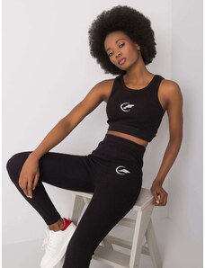 Fashionhunters Sports set Black Hailie FOR FITNESS