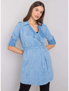 Fashionhunters Women's blue raincoat