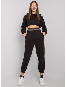 Fashionhunters Black Moline trouser set
