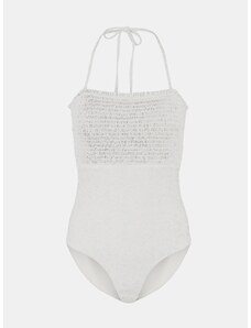 White Patterned One-Piece Swimsuit Pieces Gaya - Women's