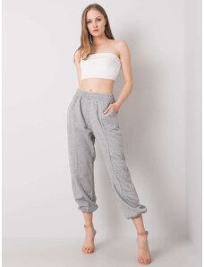 Fashionhunters Women's grey sweatpants