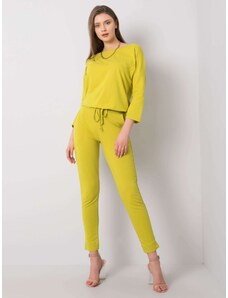 Fashionhunters Nina light green pants