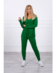 Kesi 3-piece sweater set green