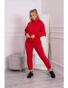 Kesi Insulated set with turtleneck and hood in red