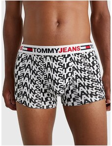 Tommy Hilfiger Black and White Men's Patterned Boxer Shorts Tommy Jeans - Men