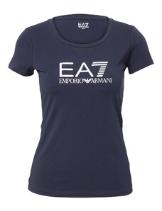 EA7 Emporio Armani Majica mornarsko plava / bijela