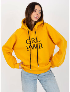 Fashionhunters Debby Women's Raglan Sleeve Sweatshirt - yellow