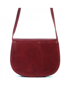 Luksuzna Talijanska torba od prave kože VERA ITALY "Estoka", boja crvena, 19x25,5cm