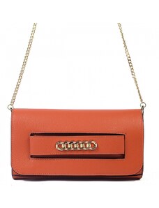 Luksuzna Talijanska torba od prave kože VERA ITALY "Soprina", boja narančasta, 15x28cm