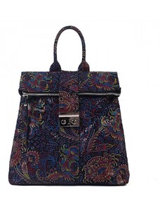 Luksuzna Talijanska torba od prave kože VERA ITALY "Timona", boja ispis u boji, 32x35cm