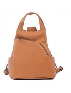 Luksuzna Talijanska torba od prave kože VERA ITALY "Lareha", boja konjak, 21x22cm
