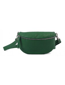 Luksuzna Talijanska torba od prave kože VERA ITALY "Monti", boja zelena, 12x24cm