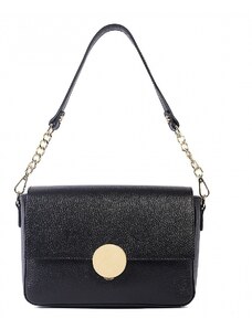 Luksuzna Talijanska torba od prave kože VERA ITALY "Mesropa", boja crna, 18x25cm
