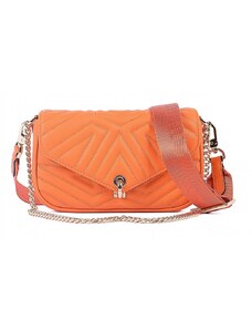 Luksuzna Talijanska torba od prave kože VERA ITALY "Avanti", boja narančasta, 12x20cm