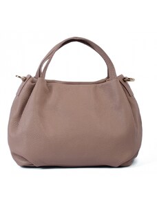 Luksuzna Talijanska torba od prave kože VERA ITALY "Paia", boja puderasto ružičasta, 21x25cm