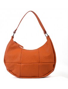 Luksuzna Talijanska torba od prave kože VERA ITALY "Epoha", boja narančasta, 24x38cm