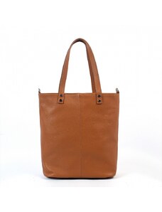 Luksuzna Talijanska torba od prave kože VERA ITALY "Tanderia", boja konjak, 34x39cm