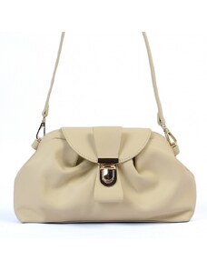 Luksuzna Talijanska torba od prave kože VERA ITALY "Albertina", boja bež, 15x28cm