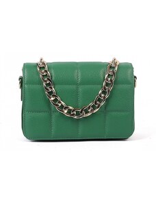 Luksuzna Talijanska torba od prave kože VERA ITALY "Nima", boja zelena, 15x22cm