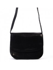 Luksuzna Talijanska torba od prave kože VERA ITALY "Ismena", boja crna, 21x27cm