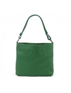 Luksuzna Talijanska torba od prave kože VERA ITALY "Taribel", boja zelena, 23x30cm