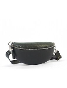 Luksuzna Talijanska torba od prave kože VERA ITALY "Vingi", boja tamno zeleno, 12x24cm
