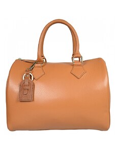 Luksuzna Talijanska torba od prave kože VERA ITALY "Menza", boja konjak, 25x29cm